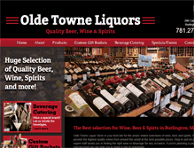 Tablet Screenshot of oldetowneliquors.com